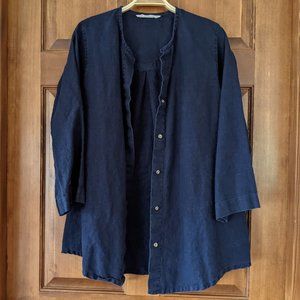 Elizabeth Suzann Kara Long Sleeve Snap Top